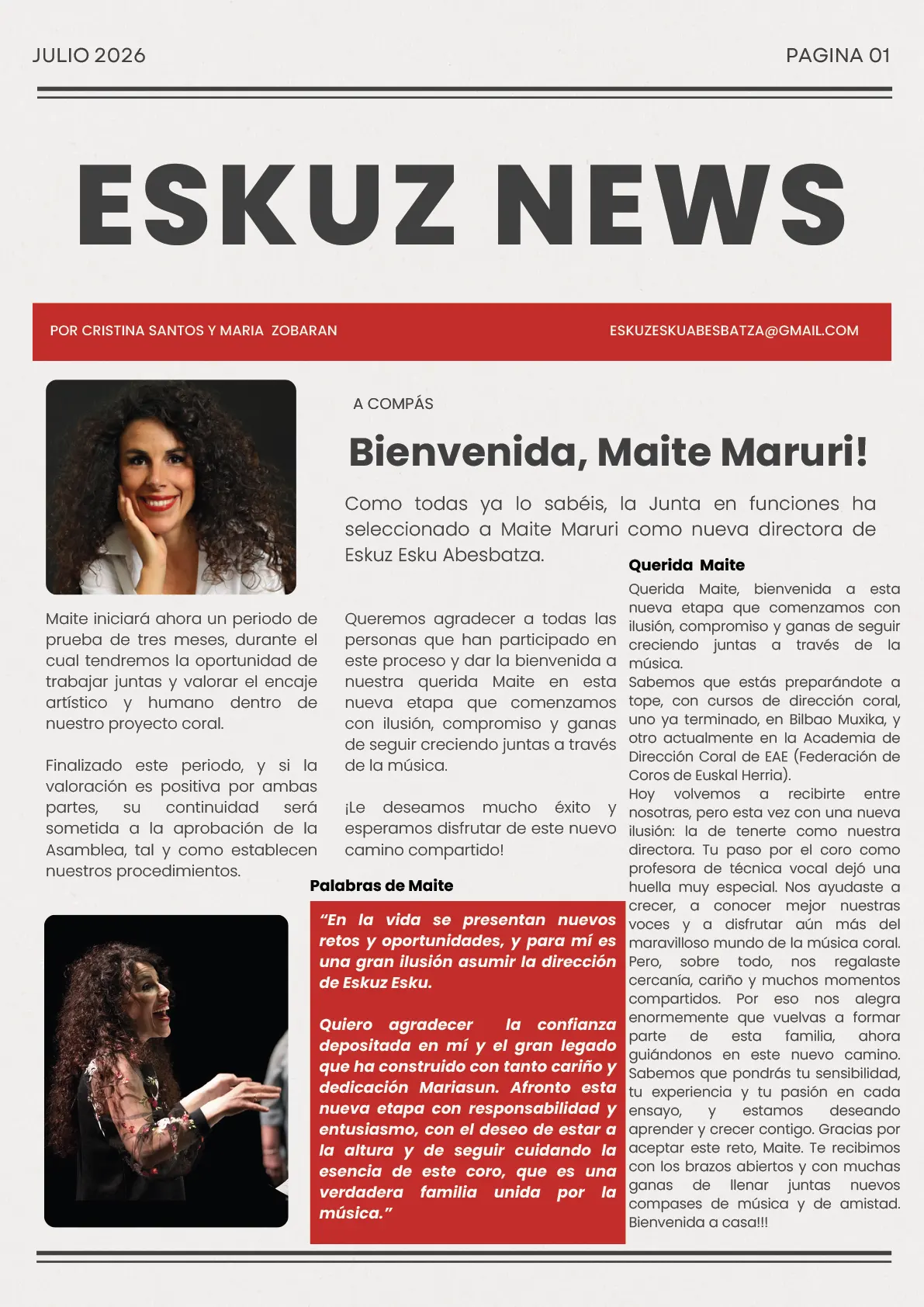 eskuz news maite maruri